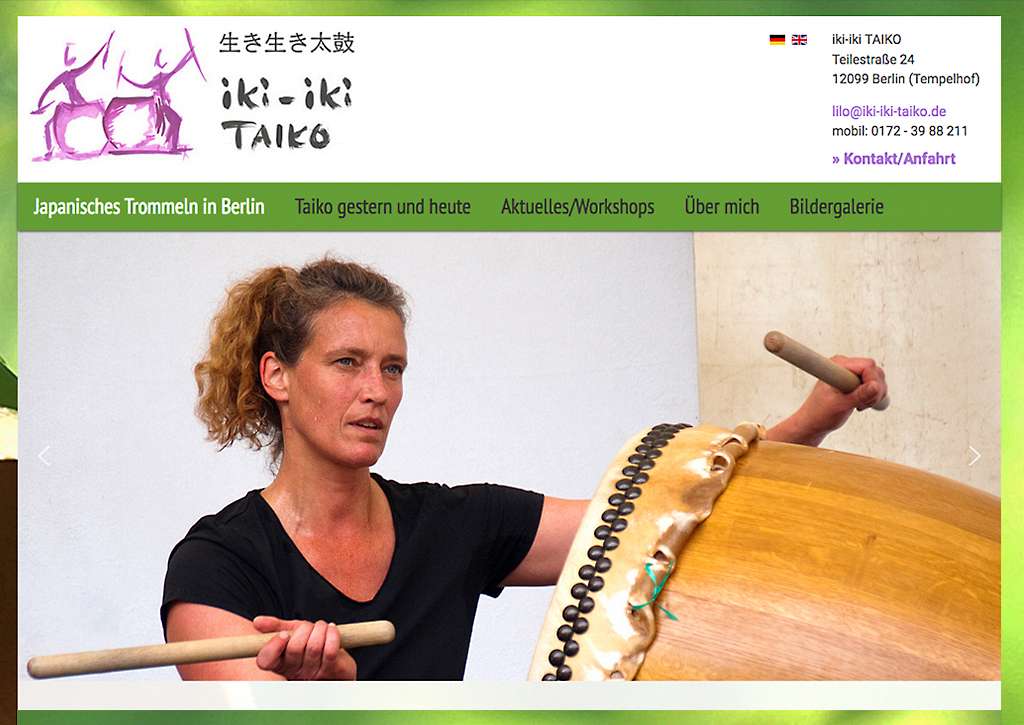 iki iki TAIKO: Neuaufbau der Website