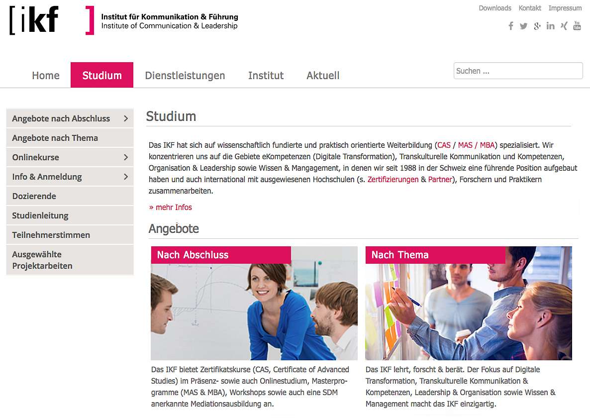 IKF: Relaunch der Website