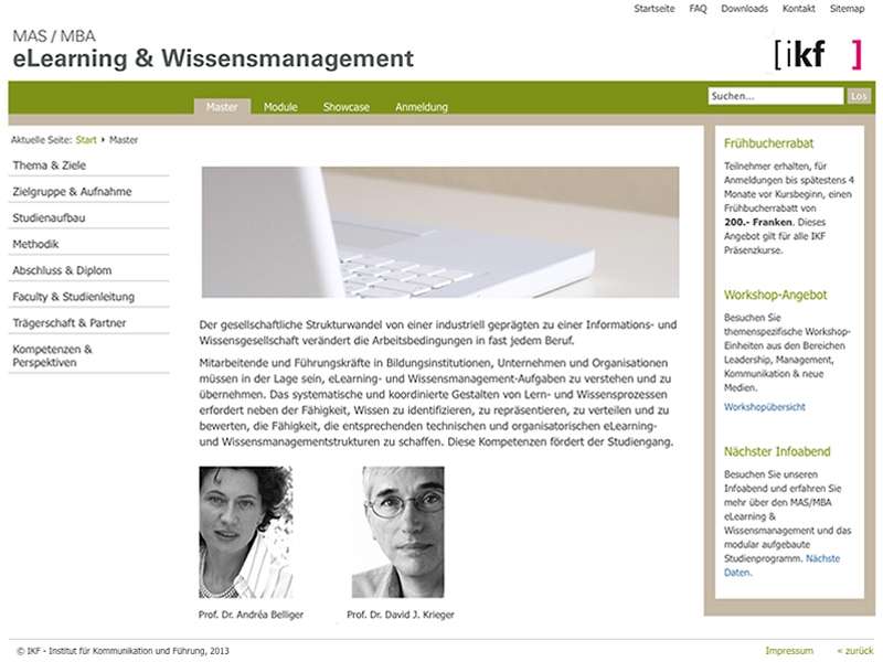 IKF: Migration der Website