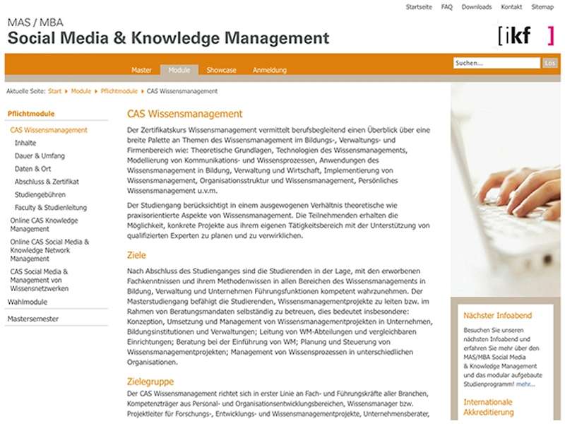 IKF: Migration der Website