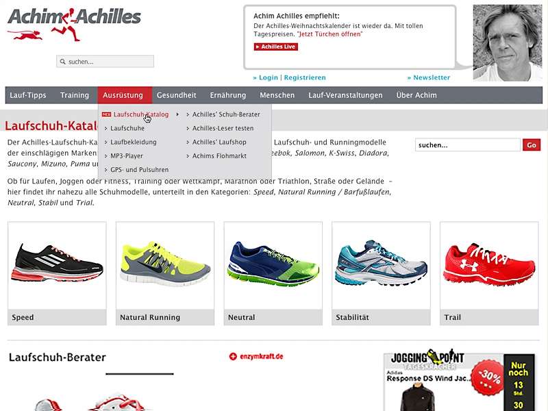 Achim Achilles: Administration und Betreuung der Website