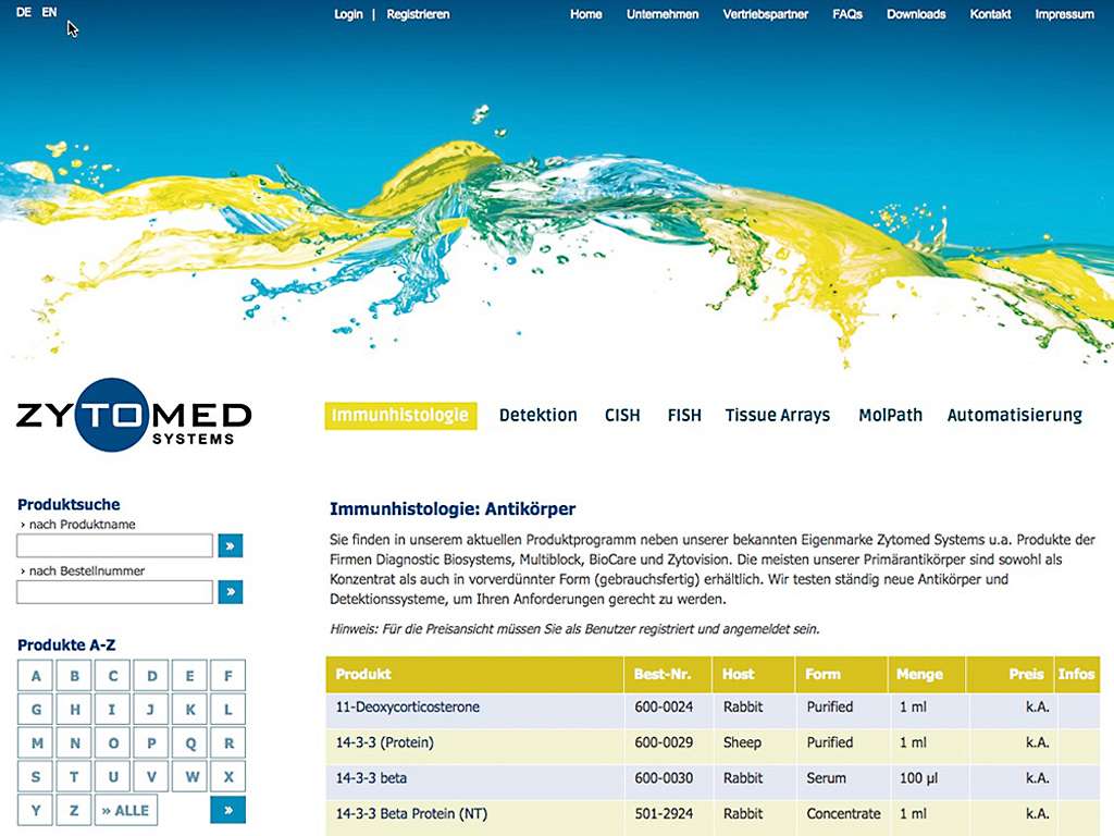Zytomed Folgeseite