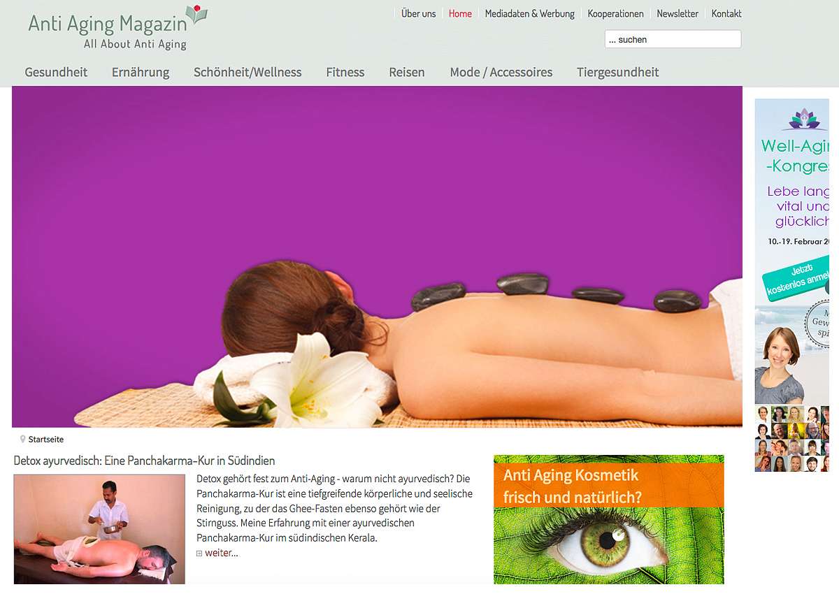 Anti Aging Magazin: Neue Website