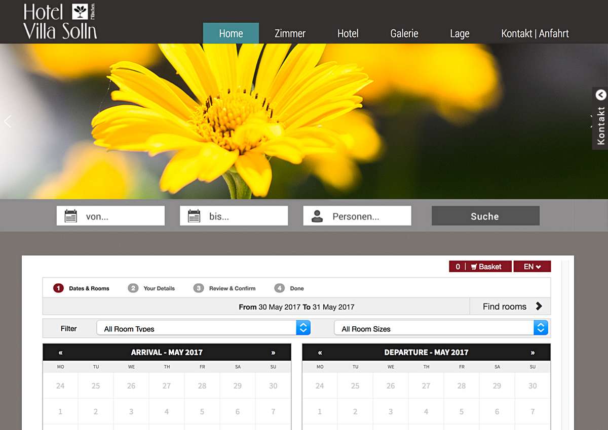 Hotel Villa Solln: Website-Relaunch