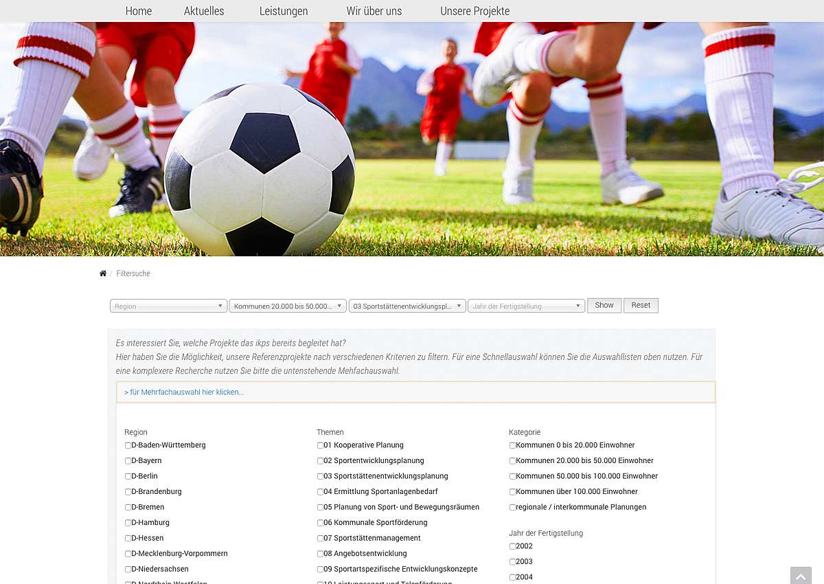 Institut für Kooperative Planung und Sportentwicklung (ikps): Website-Relaunch