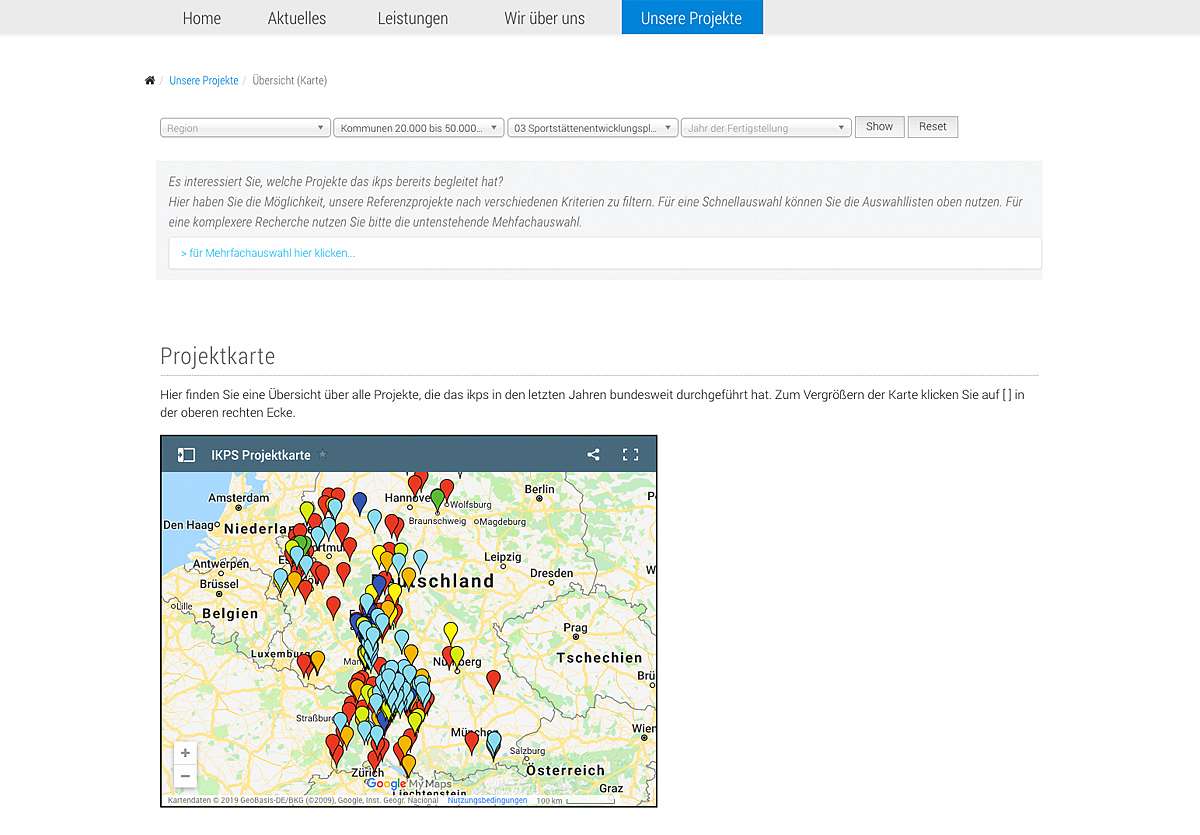 Institut für Kooperative Planung und Sportentwicklung (ikps): Website-Relaunch