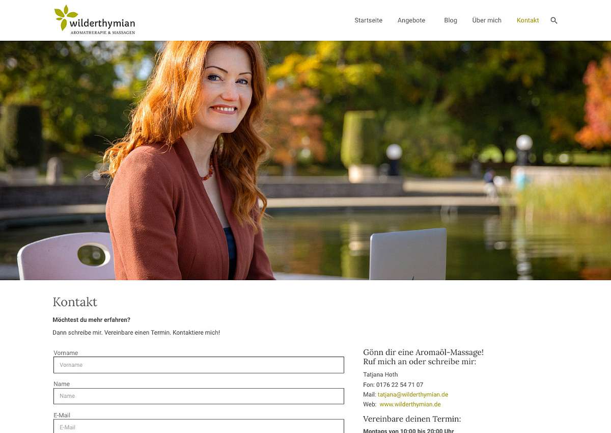 Wilderthymian: Neuaufbau der Website