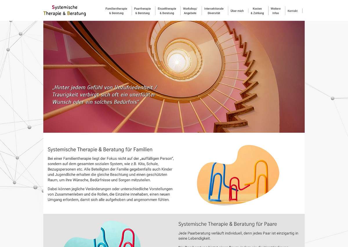 Systemische Therapie & Beratung: Neuaufbau der Website