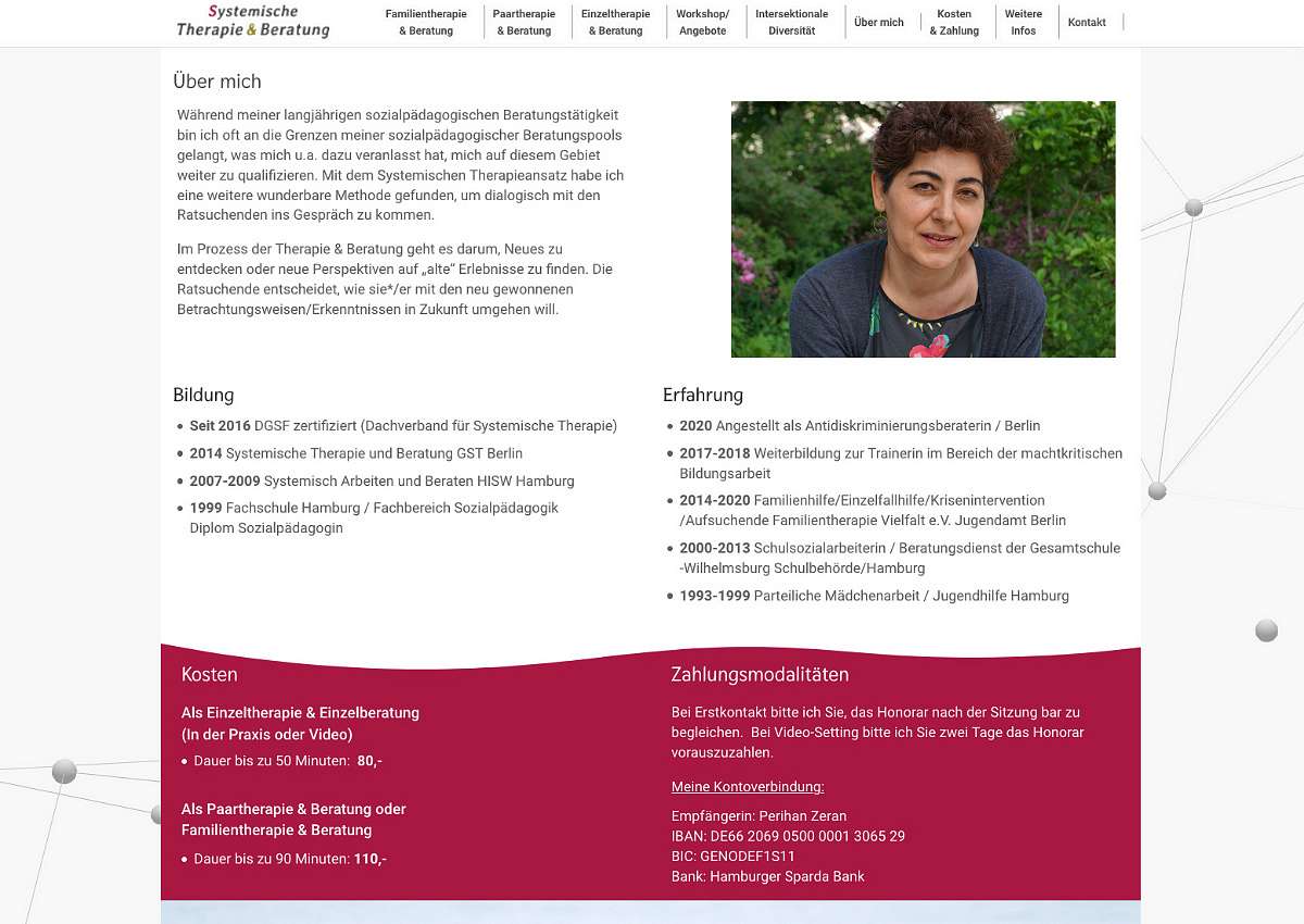 Systemische Therapie & Beratung: Neuaufbau der Website